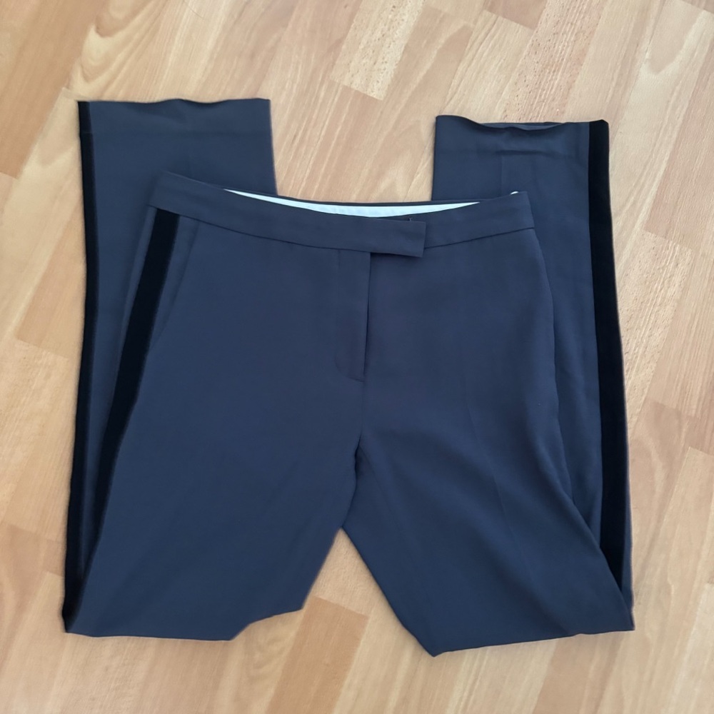Aritzia Wilfred Blue Straight Leg Trousers